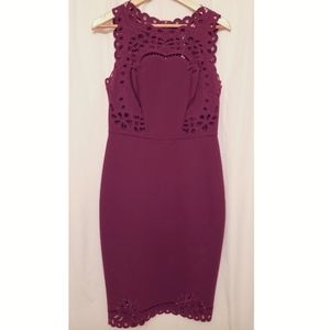 Ted Baker Verita Embroidered Cut Out Sheath Dress